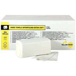 Yellow Point Papierové utierky 3-vrstvové 20x100ks