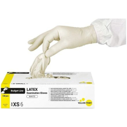 Yellow Point Rukavice latex nepúdrované 100ks