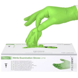 Polodent Pearl Rukavice nitrilové lime