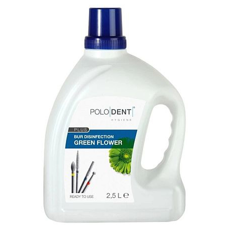 Polodent Plus Bur Disinfiction Green Flower